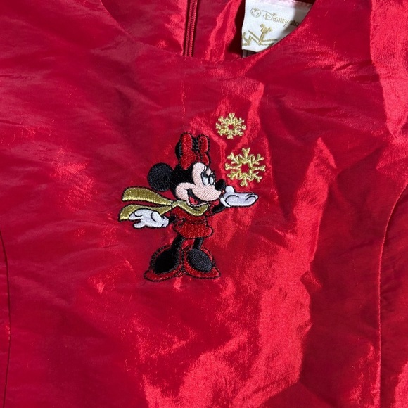 Disney Minnie Mouse Christmas Plaid and Tulle Dress Sz 10 - Picture 4 of 7